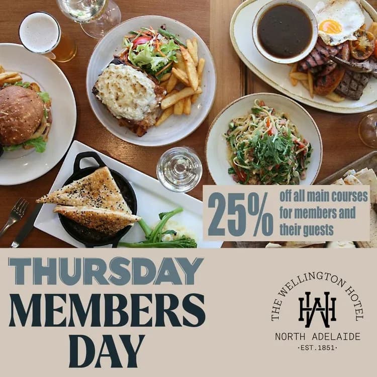 Thursday Members Day | Happy Hour Drinks & Specials