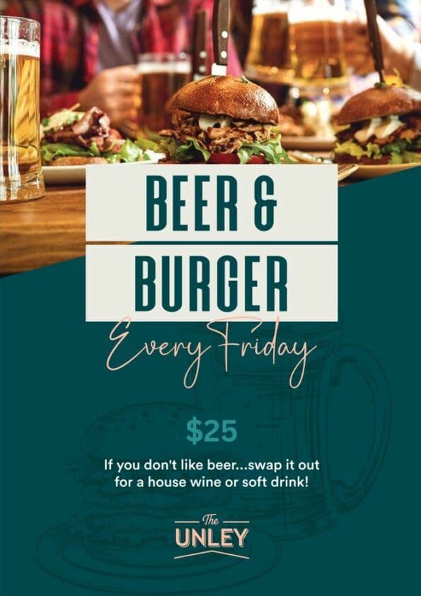 $25 Burger & Drink | Happy Hour Drinks & Specials