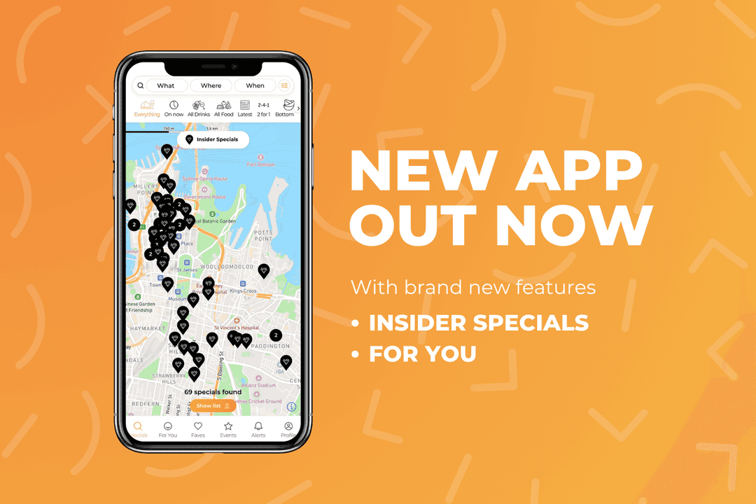 New App Out Now | Happy Hour Drinks & Specials