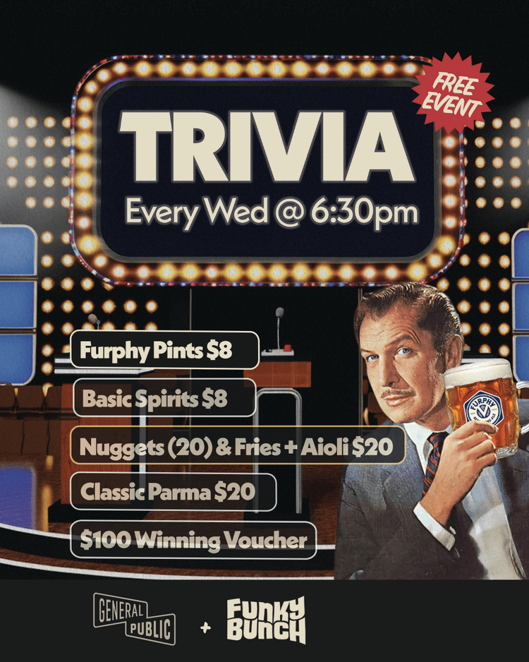 Trivia Night | Happy Hour Drinks & Specials