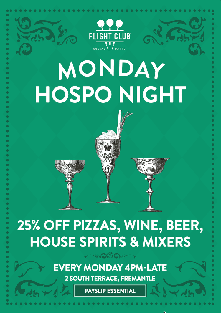 Hospo Nights - Every Monday | Happy Hour Drinks & Specials
