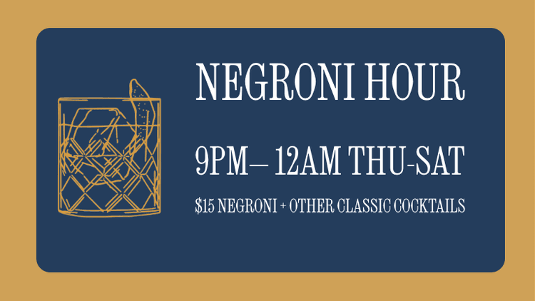 Negroni Hour | Happy Hour Drinks & Specials