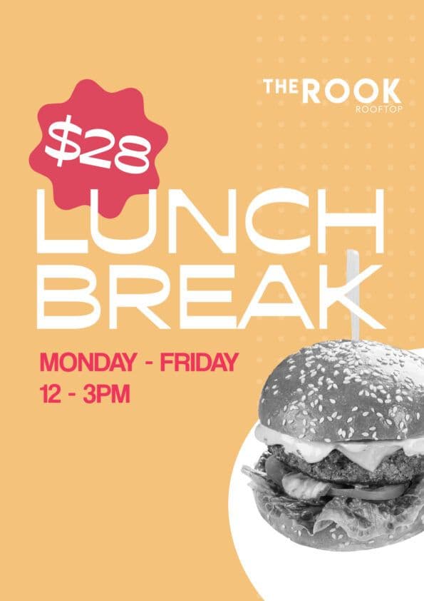 $28 Lunch Break | Happy Hour Drinks & Specials