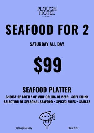 Seafood For 2 | Happy Hour Drinks & Specials