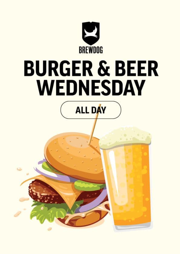 Burger & Beer Wednesday | Happy Hour Drinks & Specials