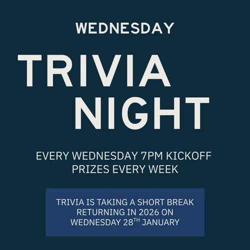 Trivia Night | Happy Hour Drinks & Specials