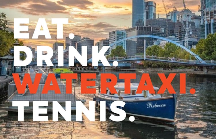 Eat, Drink, WaterTaxi to the Tennis | Happy Hour Drinks & Specials