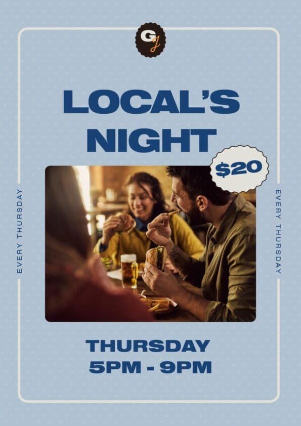 Locals Night | Happy Hour Drinks & Specials