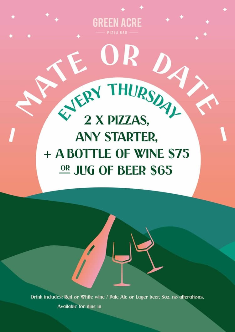 Mate or Date | Happy Hour Drinks & Specials
