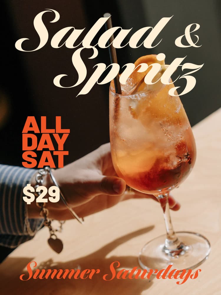 Salad & Spritz | Happy Hour Drinks & Specials