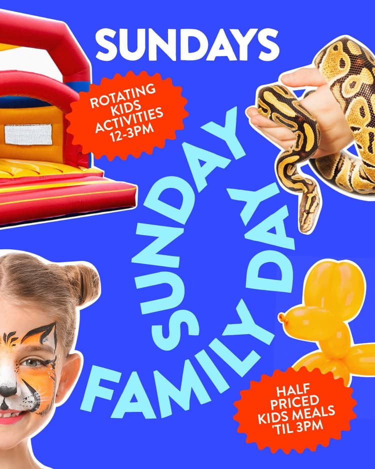 Sundays Family Days | Happy Hour Drinks & Specials