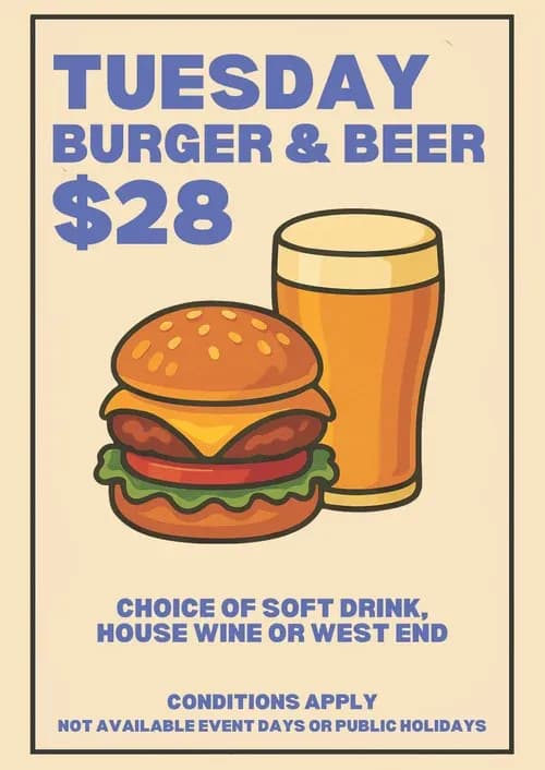 $28 Burger & Drink | Happy Hour Drinks & Specials