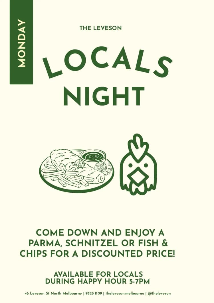 Locals Night | Happy Hour Drinks & Specials