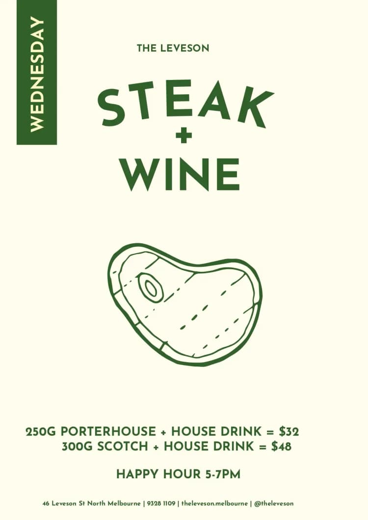 Steak + Wine | Happy Hour Drinks & Specials