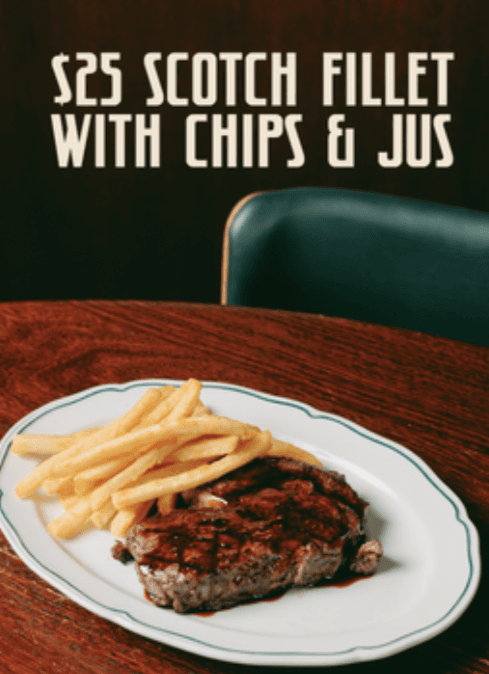 $25 Scotch Fillet | Happy Hour Drinks & Specials