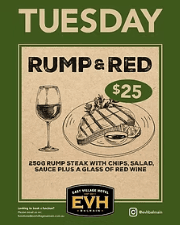 $25 Rump & Red | Happy Hour Drinks & Specials