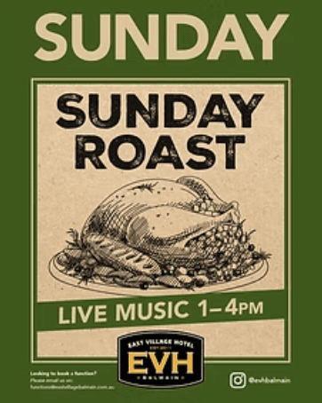 Sunday Roast | Happy Hour Drinks & Specials