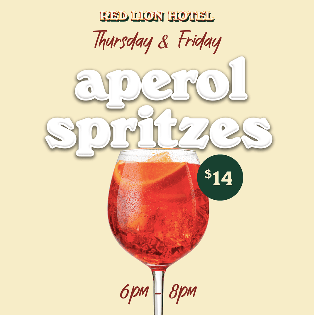 $14 Aperol Spritzes | Happy Hour Drinks & Specials