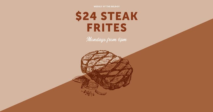 $24 STEAK NIGHT | Happy Hour Drinks & Specials