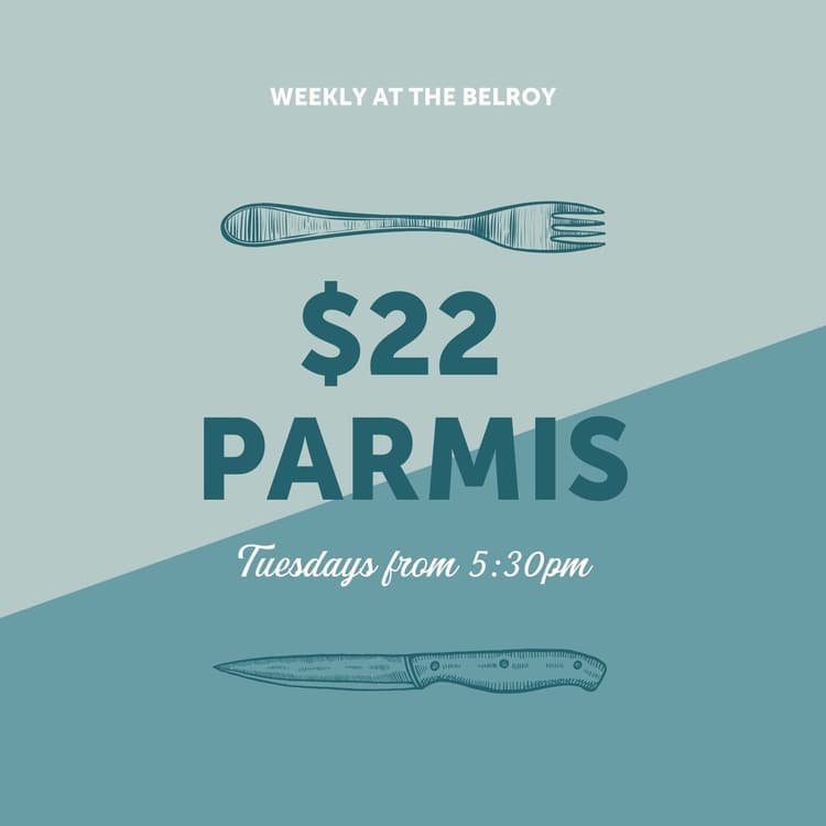$22 PARMIS | Happy Hour Drinks & Specials