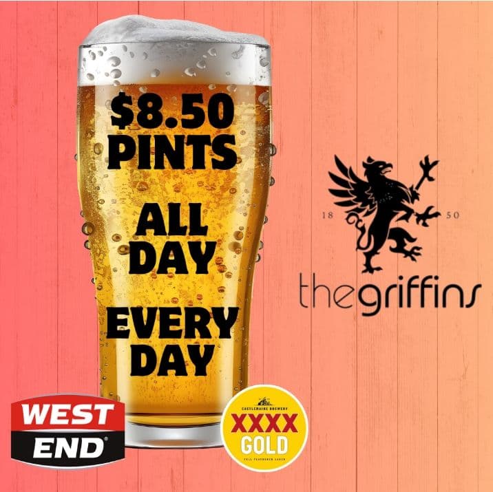 $8.50 Pints | Happy Hour Drinks & Specials