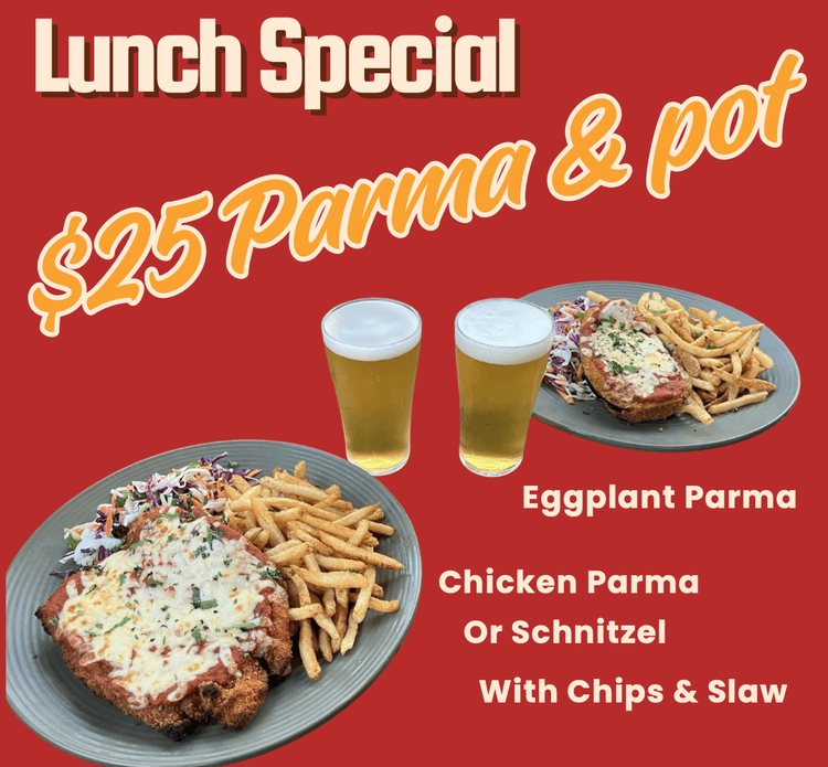 $25 Parma & Pot | Happy Hour Drinks & Specials