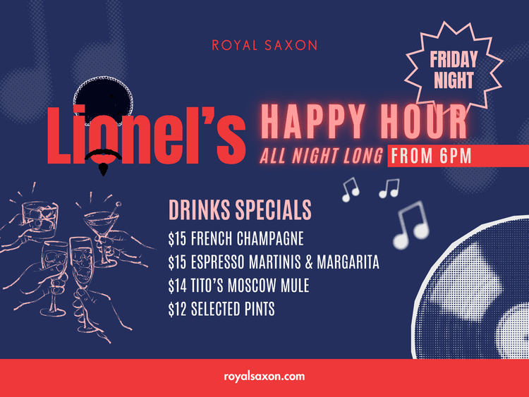Lionel’s Happy Hour All Night Long | Happy Hour Drinks & Specials