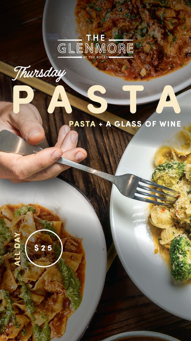 Thursday Pasta | Happy Hour Drinks & Specials