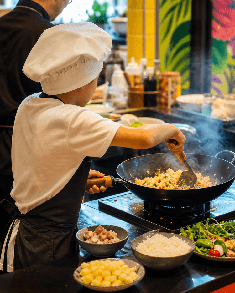 BangPop Little Chefs | Kids Thai Cooking Class | Happy Hour Drinks & Specials