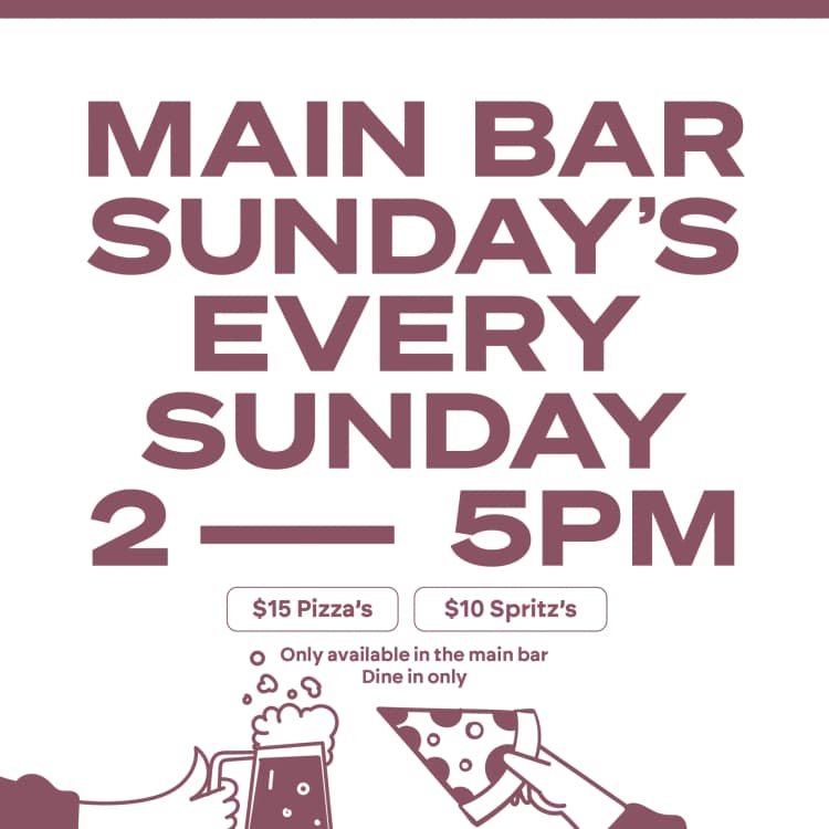 $15 Pizzas, $10 Spritz & $8 Pints | Happy Hour Drinks & Specials