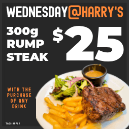 $25 Rump Steak | Happy Hour Drinks & Specials
