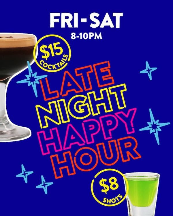 Late Night Happy Hour | Happy Hour Drinks & Specials