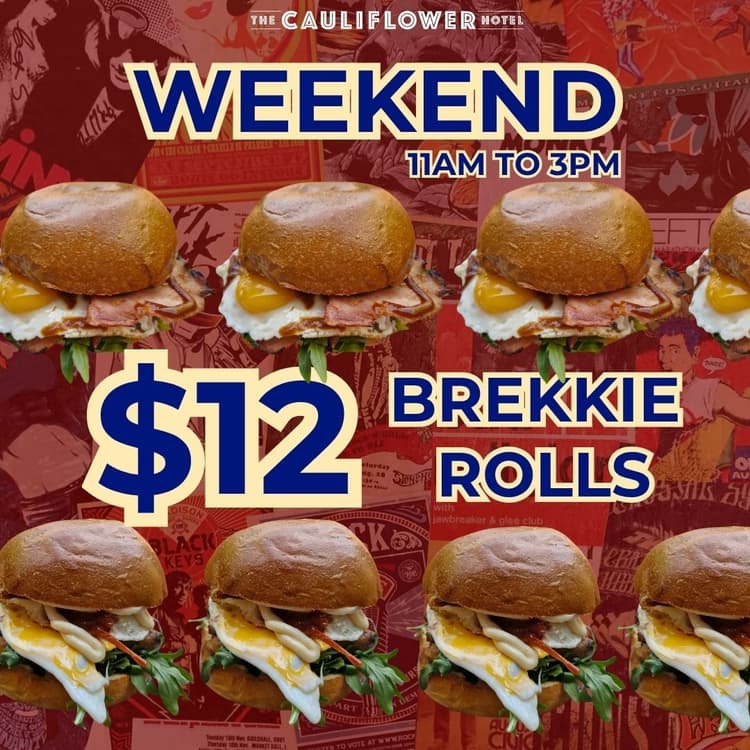 Weekend Brekkie Roll | Happy Hour Drinks & Specials