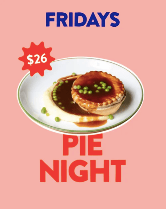 Friday Pie Night | Happy Hour Drinks & Specials