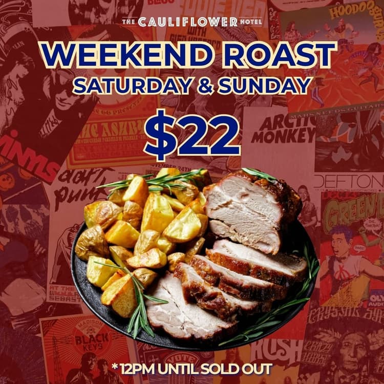 $22 Weekend Roast | Happy Hour Drinks & Specials