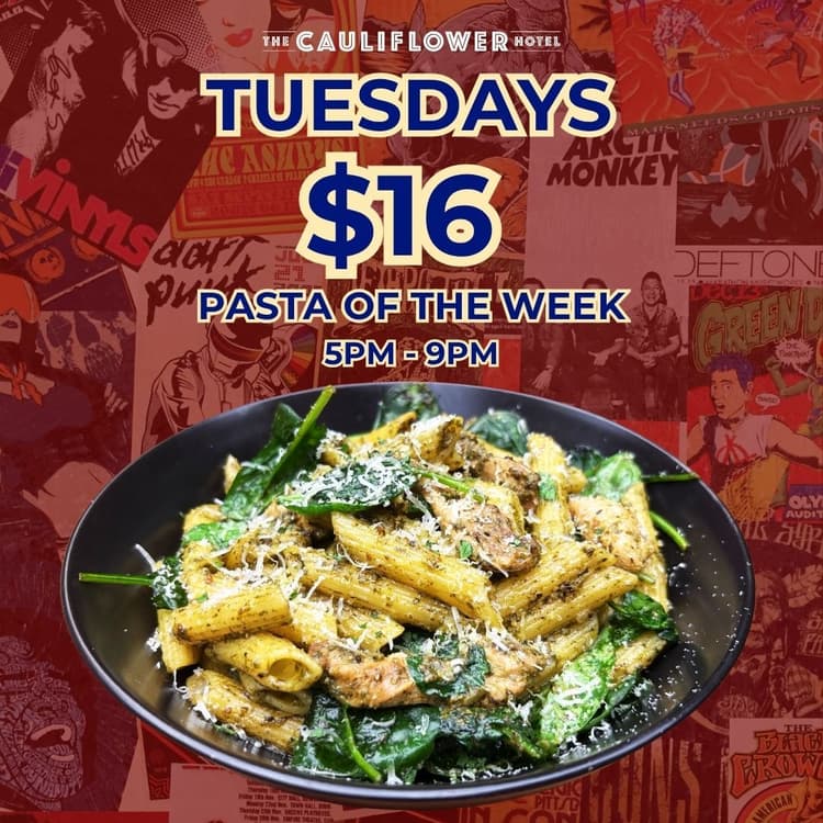$16 Pasta of the Week | Happy Hour Drinks & Specials