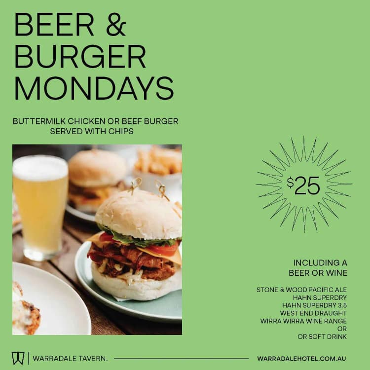 Beer and Burger | Happy Hour Drinks & Specials