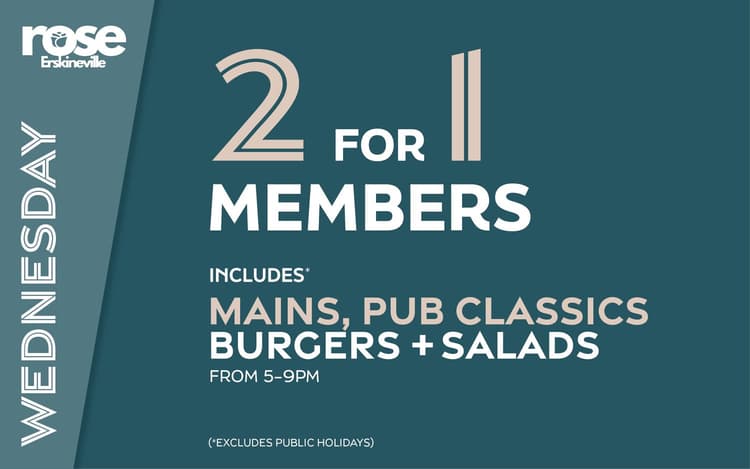 2 for 1 Members | Happy Hour Drinks & Specials