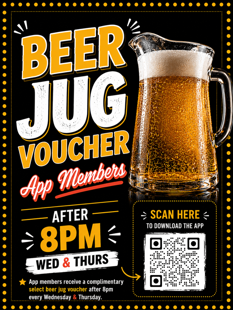 Beer Jug Voucher | Happy Hour Drinks & Specials