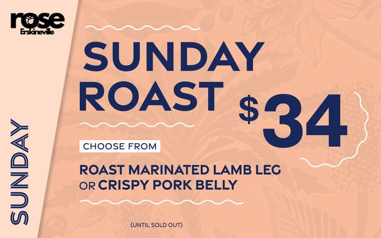Sunday Roast | Happy Hour Drinks & Specials
