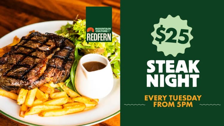 $25 Steak Night | Happy Hour Drinks & Specials