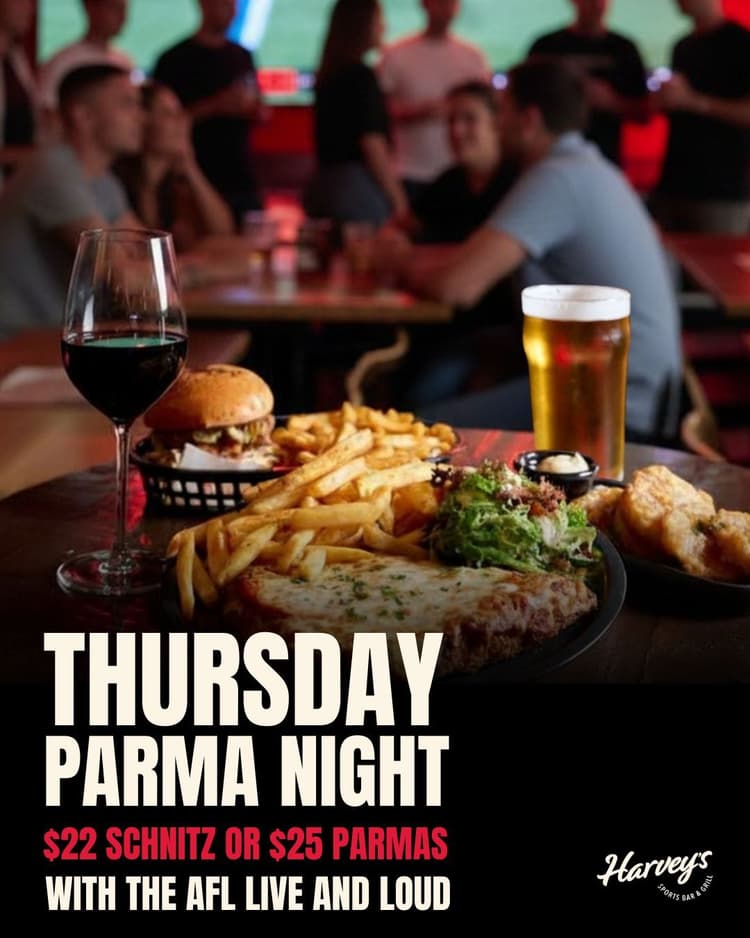 Parma Night - Thursday | Happy Hour Drinks & Specials