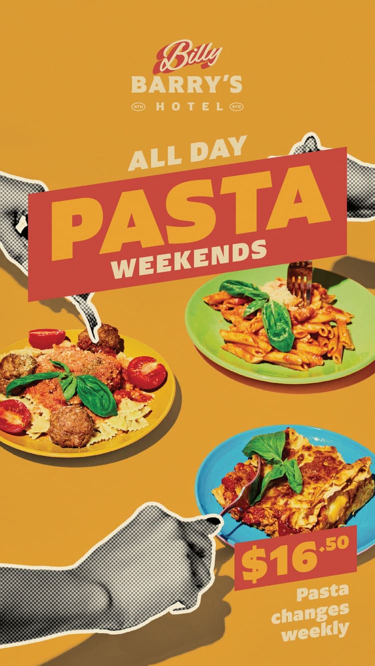 Pasta Weekends | Happy Hour Drinks & Specials