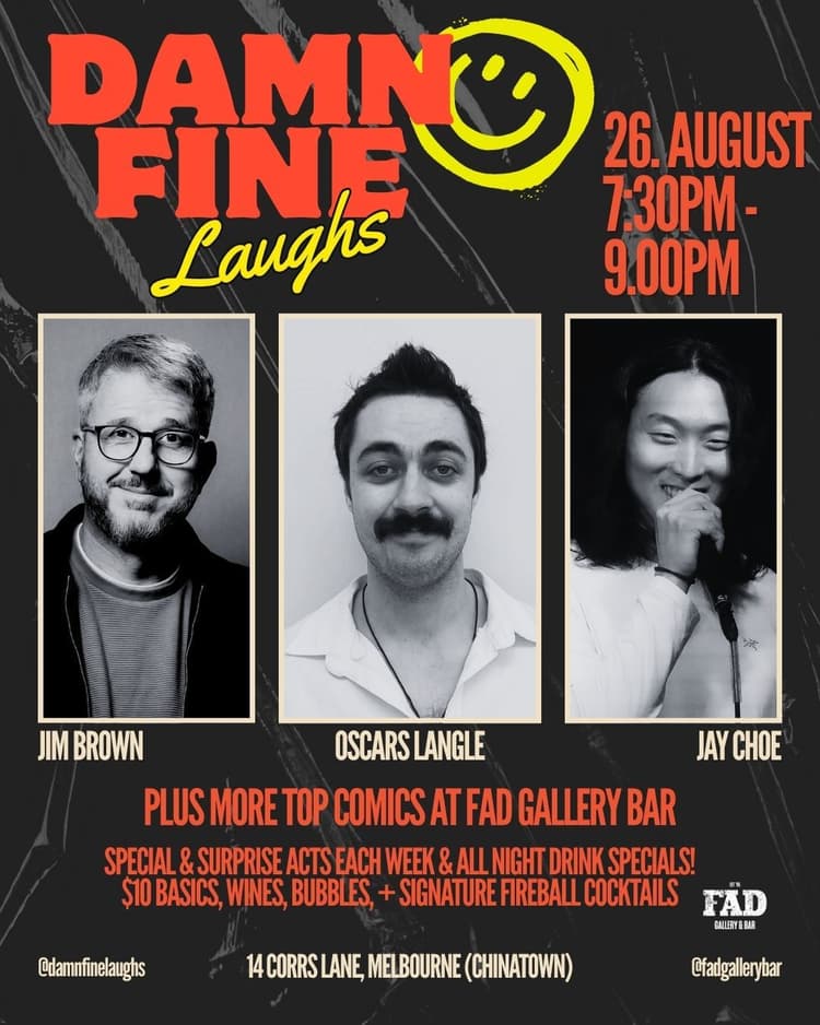 Damn Fine Laughs Free Stand-up Comedy Night at FAD every Wednesday! | Happy Hour Drinks & Specials