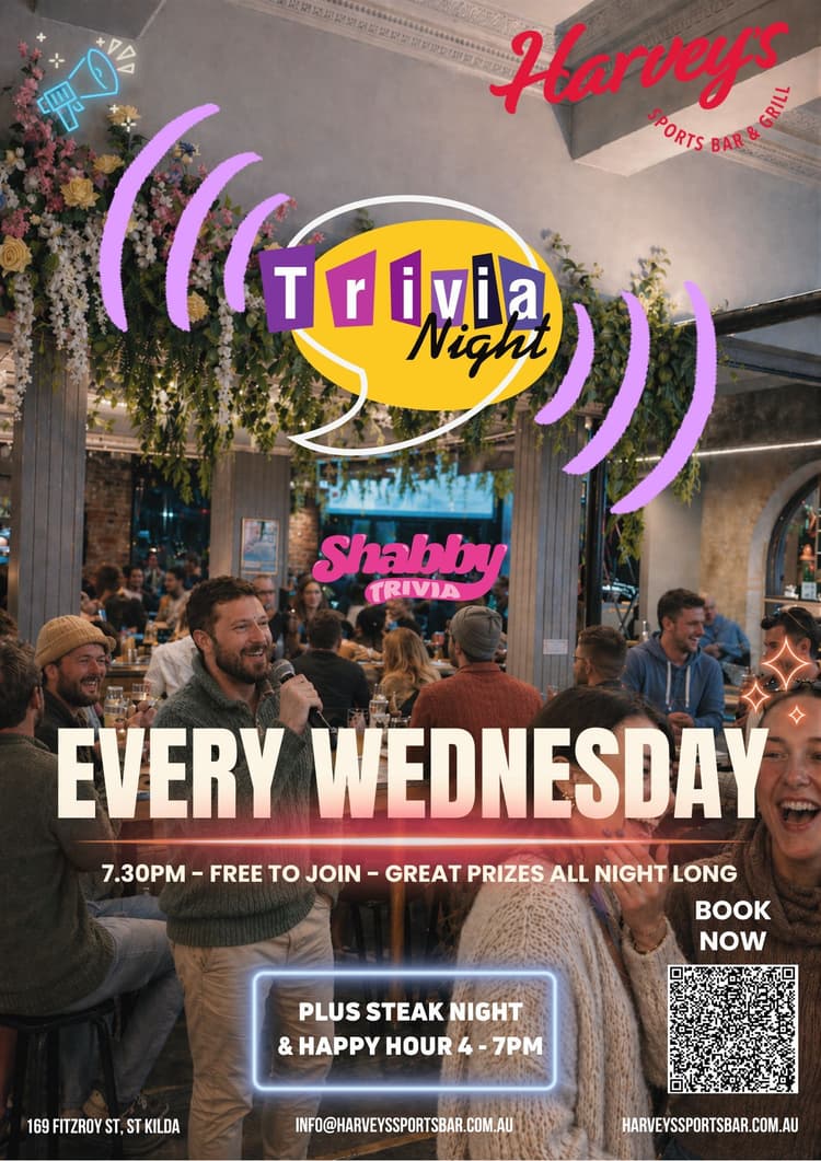 Trivia Night | Happy Hour Drinks & Specials