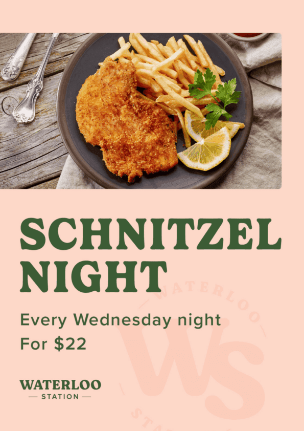 Schnitzel Night | Happy Hour Drinks & Specials