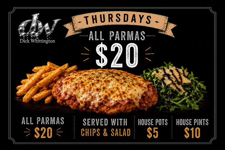 $20 Parma | Happy Hour Drinks & Specials