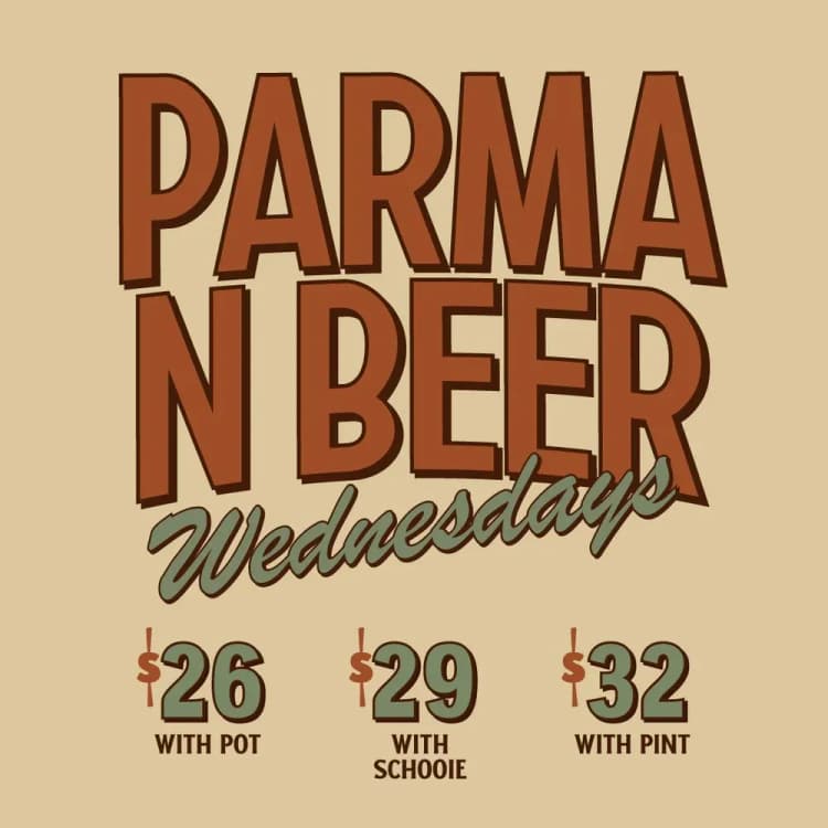 Parma N Beer Wednesdays | Happy Hour Drinks & Specials