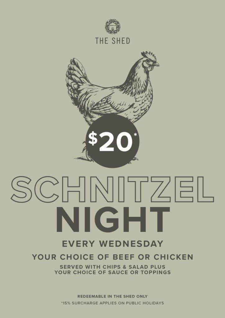 Wednesday Schnitzel Night | Happy Hour Drinks & Specials