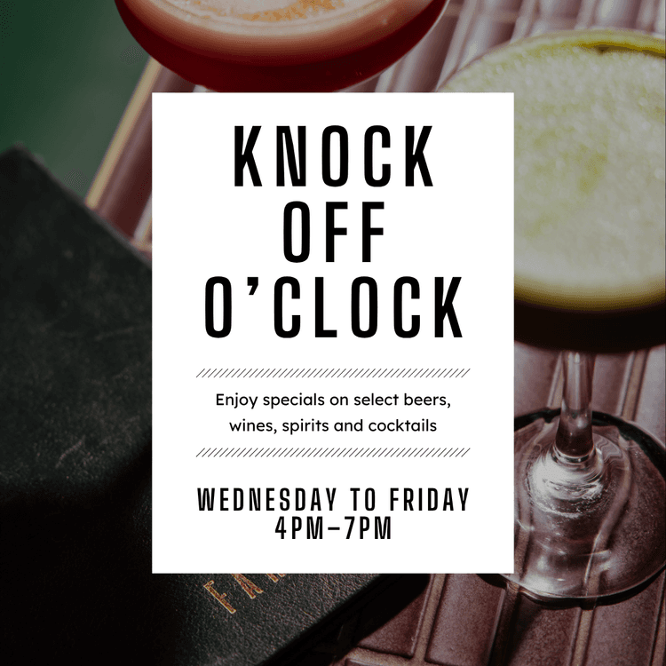 Knockoff O'Clock Happy Hour | Happy Hour Drinks & Specials